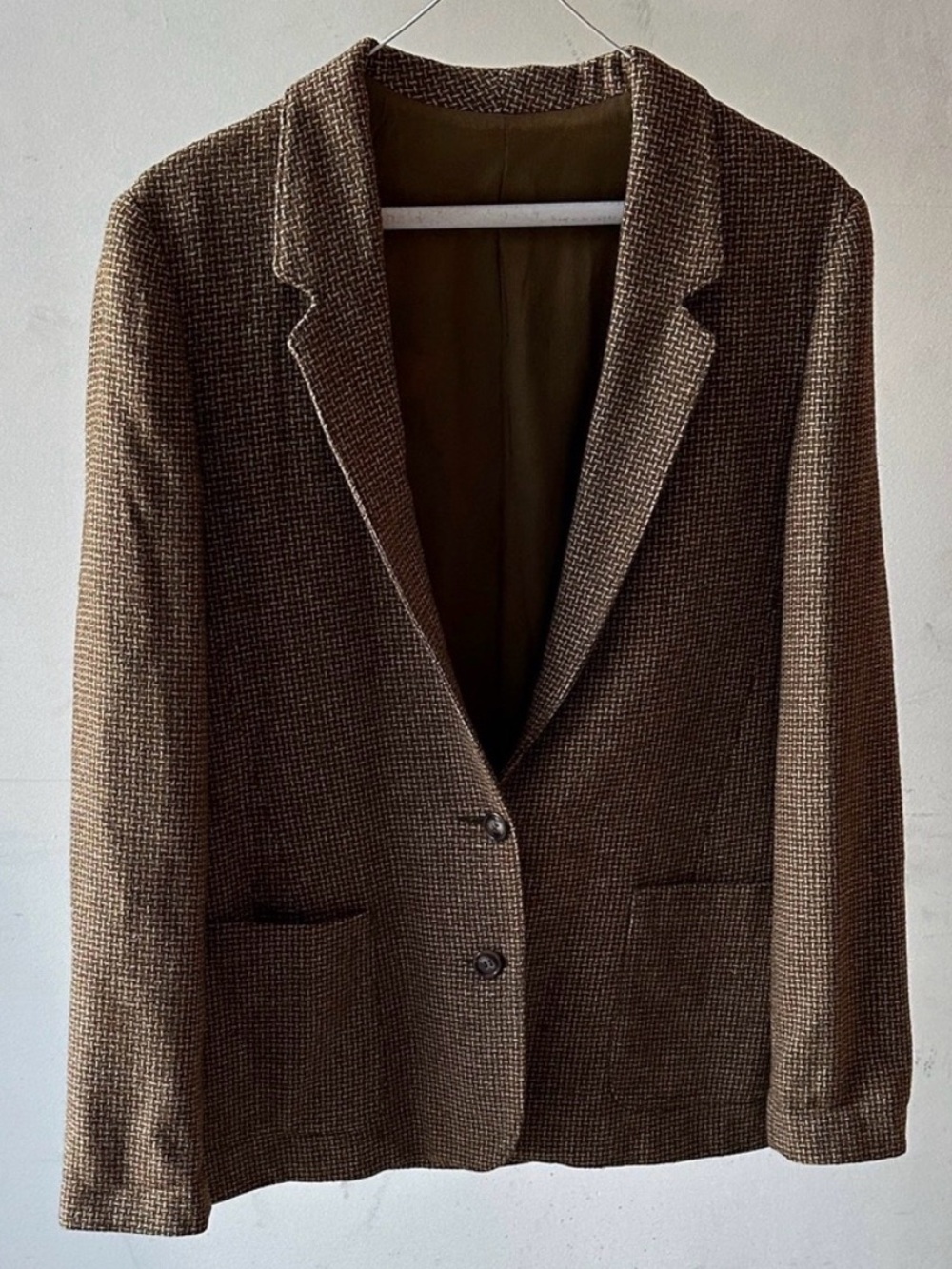 Vintage Adolfo Esprit Wool Silk Blend Women's Blazer